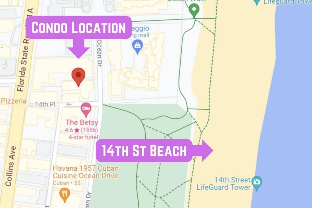 Appartamento Escape 2 Beach, Ocean Dr Deco With 2 Queen Beds Miami Beach